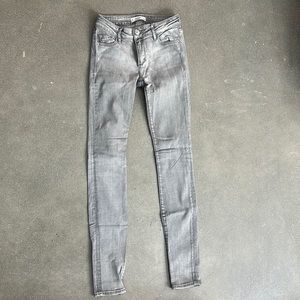 Abercrombie grey denim skinny jeans